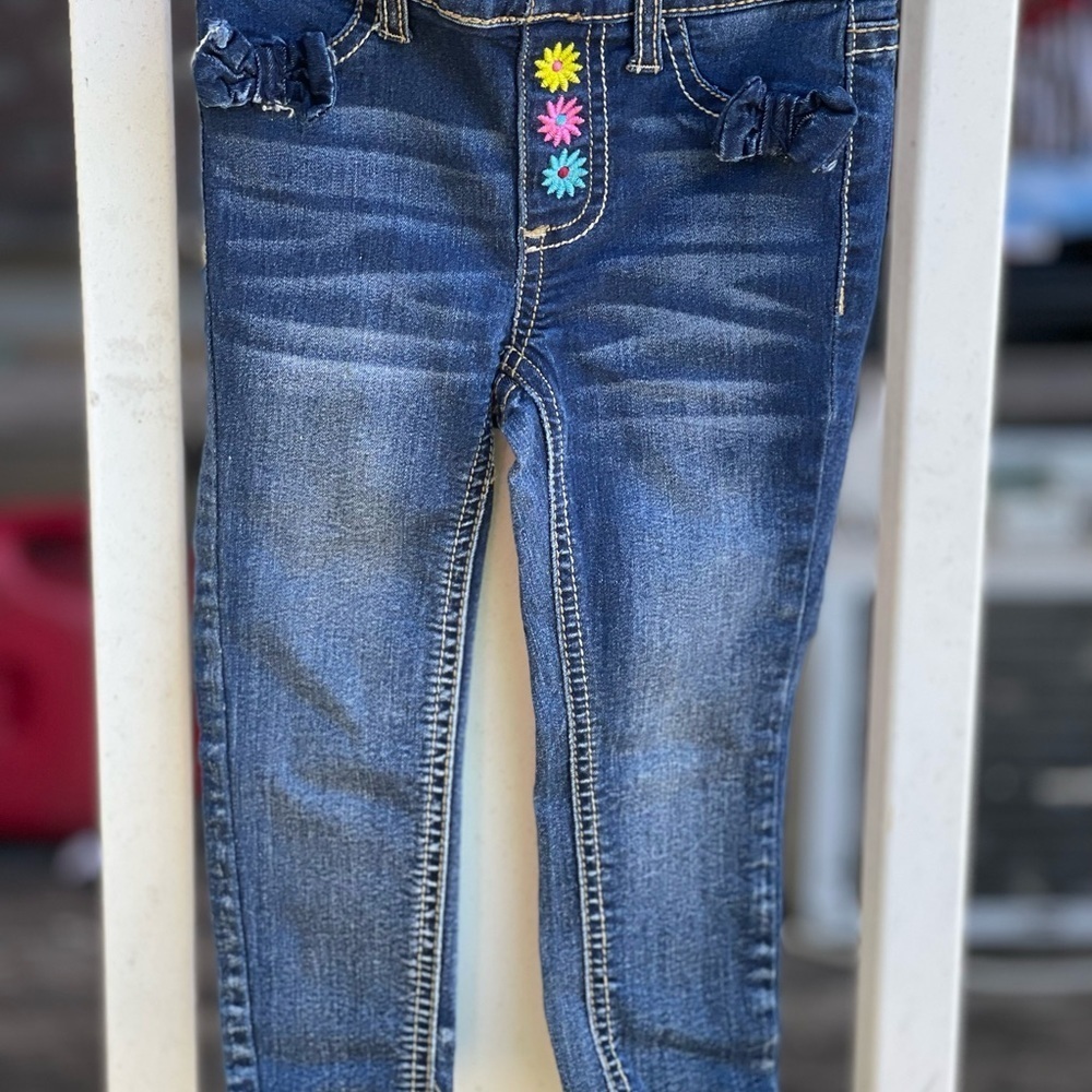 Vigoss girls skinny jeans with flowers